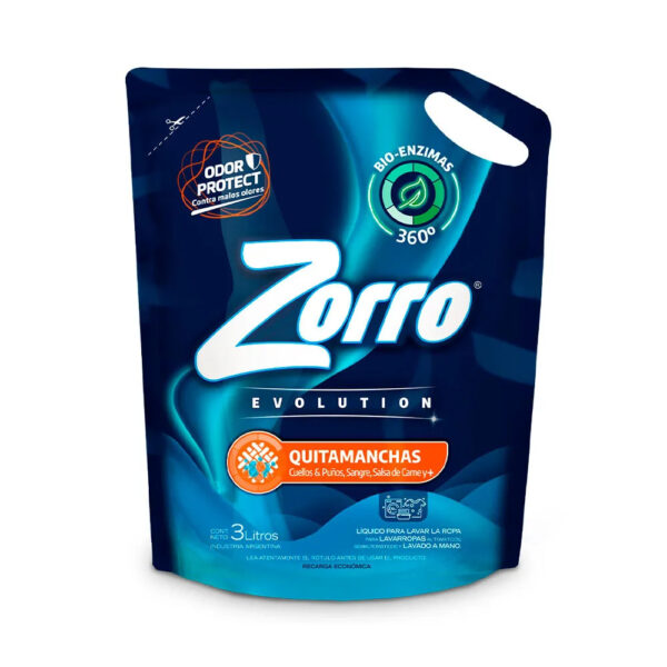 ZORRO JABON LIQUIDO QUITAMANCHAS 3 LT