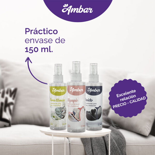 AMBAR AROMATIZANTE PARA TELAS Y AMBIENTE