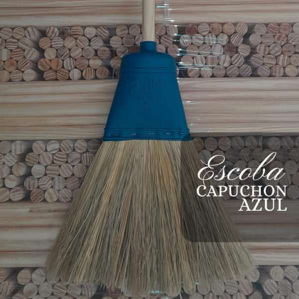 ESCOBA CAPUCHON AZUL