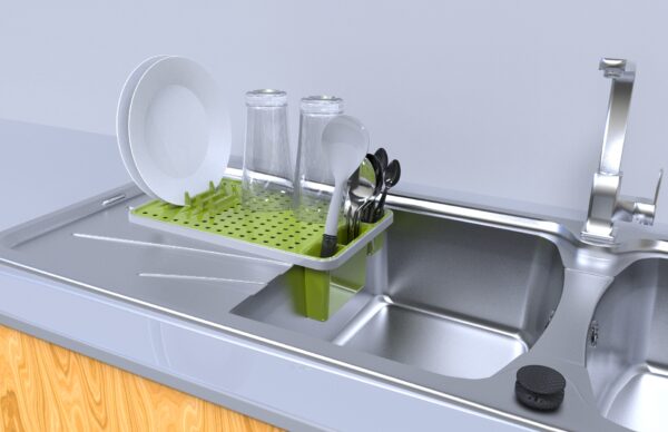 BEAUTY HOME ESCURRE PLATOS CON DECANTADOR 21,5 X 35 cm