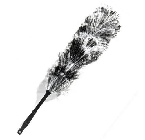 PLUMERO DE NYLON (STATIC) BLANCO Y NEGRO